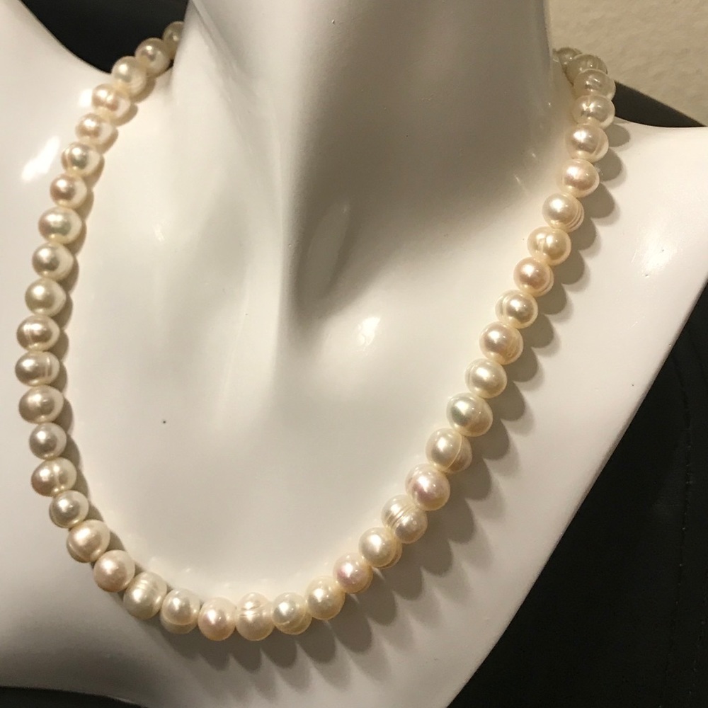 Designer Baroque Potato-Shaped Pearl Necklace